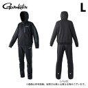 (c)【取り寄せ商品】 がまかつ GM3714 (ブラック×ブラック/L) スウェットスーツ (フィッシングウェア/2023年秋冬モデル) /23AW