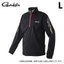 (c)【取り寄せ商品】 がまかつ GM3713 (ブラック×ゴールド/L) プルオーバージップシャツ (フィッシングウェア/2023年秋冬モデル) /23AW