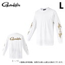 (c) がまかつ GM3720 (ホワイト／L) ロングスリーブ Tシャツ (フィッシングウェア／2023年秋冬モデル)