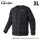 (c)【取り寄せ商品】 がまかつ GM3723 (ブラック×ゴールド/3L) ライトダウンジャケット (フィッシングウェア/2023年秋冬モデル) /23AW