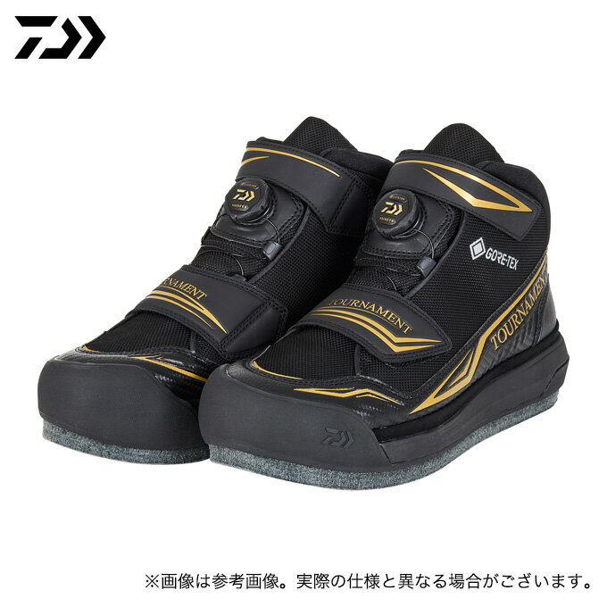 (c)【取り寄せ商品】 ダイワ TM-2601G (28.0／ブラック) トーナメント GORE-TEX シューズ (靴・シューズ／2023年秋冬モデル) /ゴアテックス /23AW