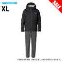 (5)【目玉商品】 シマノ RA-005V (XL／ブラック) ベーシック フィッシングレインスーツ (フィッシングウェア／2022年春夏モデル) /1s6a1l7e-wear / s-w-23