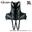 (c)【取り寄せ商品】 がまかつ GM2197 3L/ブラック(ATTENDER) アルテマシールドプロ フローティングベスト (フィッシングベスト/2024年...