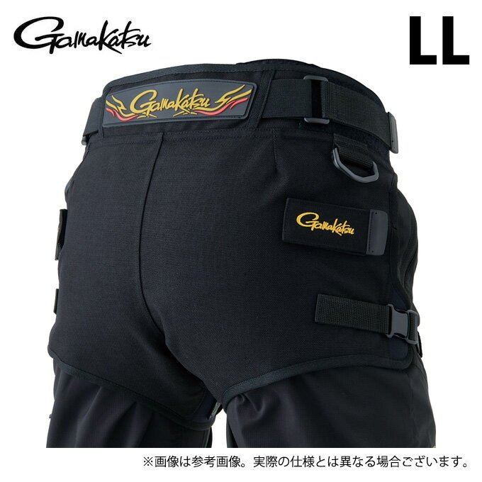 (c)【取り寄せ商品】 がまかつ GM3727 (ブラック／LL) CORDURA(R) ヒップガード(ローバックタイプ) (フィッシングウェア／2024年モデル) /コーデュラ /Gamakatsu 1