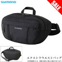 (7)【目玉商品】シマノ BW-001V エクストラウエストバッグ (ブラック：M) フィッシングバッグ /1s6a1l7e-bag その1