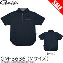 (7)【目玉商品】 がまかつ GM3636 (M／ブラック) ポロシャツ(クラウンエディション ロング丈) (フィッシングウェア) /GM-3636 /Gamakatsu