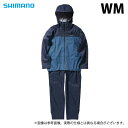 (c)【取り寄せ商品】 シマノ RA-047X (WM／ネイビーブルー) 3レイヤー レインスーツ (フィッシングウェア／2024年春夏モデル) /24SS