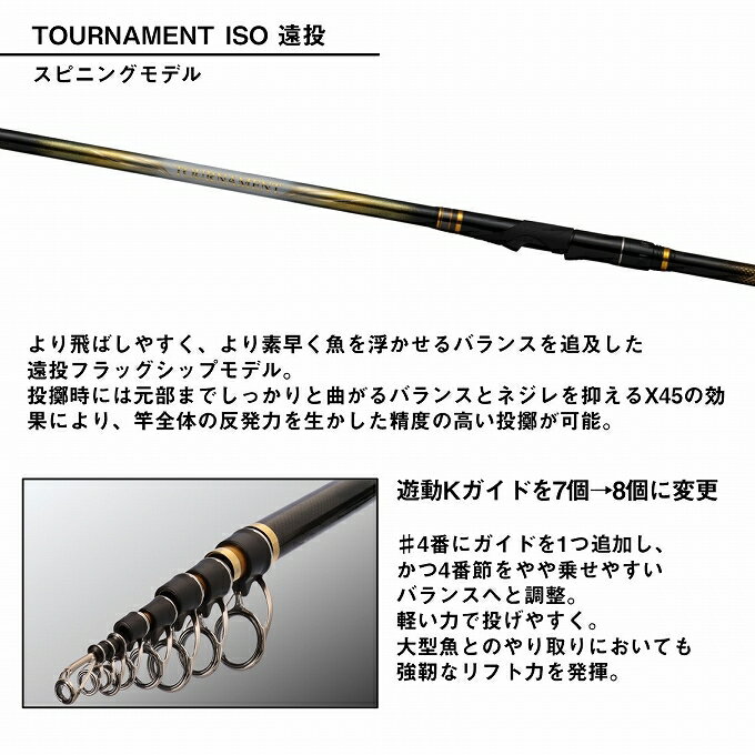(5)【目玉商品】ダイワ 24 トーナメント磯 3-53遠投・K (磯竿) 2024年モデル/磯釣り/カゴ釣り/ISO /1s6a1l7e-rod 【Σ05】 3