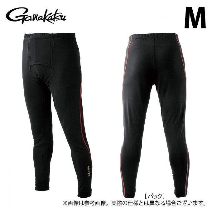 (5) がまかつ GM3759 (M/ブラック×レッド) アルテマクール インナータイツ (フィッシングウェア/2024年春夏モデル) /UVカット /日焼け対策 /日焼け防止 /24SS