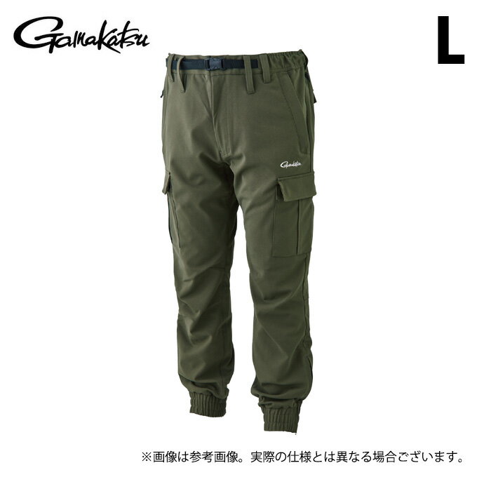 (c)【取り寄せ商品】 がまかつ GM3770 (L／オリーブドラブ) フィッシングパンツ(カーゴタイプ) (フィッシングウェア／2024年秋冬モデル) /がま磯 /24AW 【Σ01】