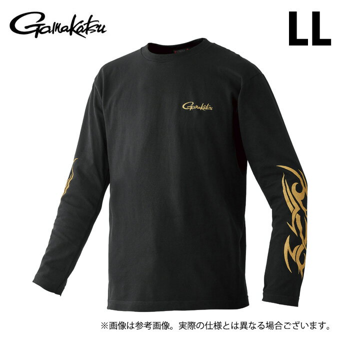 (c)【取り寄せ商品】 がまかつ GM3769 (LL／ブラック) ロングスリーブTシャツ (フィッシングウェア／20..