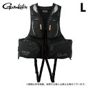 (c)【取り寄せ商品】 がまかつ GM2183 (L/ブラック×カーボンブラック) アルテマシールドプロフローティングベスト (フィッシングウェア/2024年モデル) /がま磯
