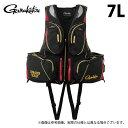 (c)【取り寄せ商品】 がまかつ GM2183 (7L/ブラック×レッド) アルテマシールドプロフローティングベスト (フィッシングウェア/2024年モデル) /がま磯