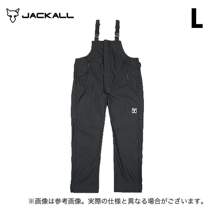 (5) ジャッカル オフショアハイドロビブ (ブラック／L) (フィッシングウェア／2024年秋冬モデル) /24AW..