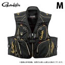 (c)【取り寄せ商品】 がまかつ GM2329 (M/ブラック×ゴールド) アルテマシールドプロ ハーフメッシュベスト (フィッシングベスト/2025年春夏モデ...