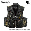 (c)【取り寄せ商品】 がまかつ GM2329 (5L/ブラック×ゴールド) アルテマシールドプロ ハーフメッシュベスト (フィッシングベスト/2025年春夏モ...