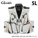 (c)【取り寄せ商品】 がまかつ GM2329 (5L/ホワイト) アルテマシールドプロ ハーフメッシュベスト (フィッシングベスト/2025年春夏モデル) /...