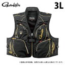 (c)【取り寄せ商品】 がまかつ GM2330 (3L/ブラック×ゴールド) アルテマシールドプロ ショートハーフメッシュベスト (フィッシングベスト/2025...