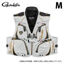 (c)【取り寄せ商品】 がまかつ GM2330 (M/ホワイト) アルテマシールドプロ ショートハーフメッシュベスト (フィッシングベスト/2025年春夏モデル...
