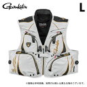 (c)【取り寄せ商品】 がまかつ GM2330 (L/ホワイト) アルテマシールドプロ ショートハーフメッシュベスト (フィッシングベスト/2025年春夏モデル...