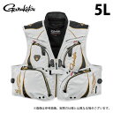 (c)【取り寄せ商品】 がまかつ GM2330 (5L/ホワイト) アルテマシールドプロ ショートハーフメッシュベスト (フィッシングベスト/2025年春夏モデ...