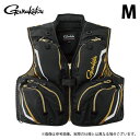 (c)【取り寄せ商品】 がまかつ GM2331 (M/ブラック×ゴールド) ハーフメッシュベスト (フィッシングベスト/2025年春夏モデル) /25SS /G...
