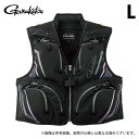 (c)【取り寄せ商品】 がまかつ GM2331 (L/Mブラック) ハーフメッシュベスト (フィッシングベスト/2025年春夏モデル) /25SS /Gamak...