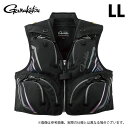 (c)【取り寄せ商品】 がまかつ GM2331 (LL/Mブラック) ハーフメッシュベスト (フィッシングベスト/2025年春夏モデル) /25SS /Gama...