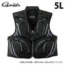 (c)【取り寄せ商品】 がまかつ GM2331 (5L/Mブラック) ハーフメッシュベスト (フィッシングベスト/2025年春夏モデル) /25SS /Gama...