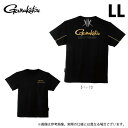 (c)【取り寄せ商品】 がまかつ GM3780 (LL/ブラック×ゴールド) KM Tシャツ (フィッシングウェア/2025年春夏モデル) /25SS 【Σ01】