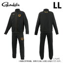 (c)【取り寄せ商品】 がまかつ GM3781 (LL/ブラック×ゴールド) ジャージスーツ(ワッペン) (フィッシングウェア/2025年春夏モデル) /25S...