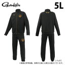(c)【取り寄せ商品】 がまかつ GM3781 (5L/ブラック×ゴールド) ジャージスーツ(ワッペン) (フィッシングウェア/2025年春夏モデル) /25S...