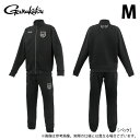 (c)【取り寄せ商品】 がまかつ GM3781 (M/ブラック×ブラック) ジャージスーツ(ワッペン) (フィッシングウェア/2025年春夏モデル) /25SS