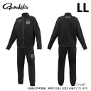 (c)【取り寄せ商品】 がまかつ GM3781 (LL/ブラック×ブラック) ジャージスーツ(ワッペン) (フィッシングウェア/2025年春夏モデル) /25S...