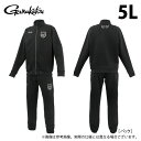 (c)【取り寄せ商品】 がまかつ GM3781 (5L/ブラック×ブラック) ジャージスーツ(ワッペン) (フィッシングウェア/2025年春夏モデル) /25S...