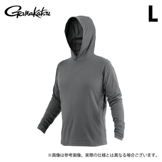 (c)【取り寄せ商品】 がまかつ ラグゼ LE4012 (L／#2 グラファイトグレー) ドライリスタ フーディーシ..