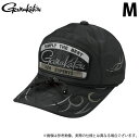 (c)【取り寄せ商品】 がまかつ GM9112 (ブラック×ブラック/M) フィッシングキャップ(ワッペン) (帽子・キャップ/2025年春夏モデル) /25S...