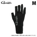 (c)【取り寄せ商品】 がまかつ GM7304 M/ブラック×チャコール(Gamakatsu) UVカットグローブ (手袋・グローブ/2025年春夏モデル) /3本切 /3本カット /Gamakatsu /25SS