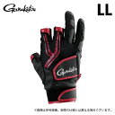 (c)【取り寄せ商品】 がまかつ GM7305 (LL/ブラック×レッド) トーナメントグローブ(3本切) (手袋・グローブ/2025年春夏モデル) /Gamakatsu /25SS