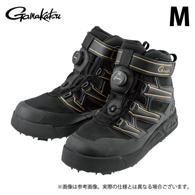 (c)【取り寄せ商品】 がまかつ GM4549 (ブラック×ゴールド／M) Gスペック スパイクシューズ (靴・シュ..
