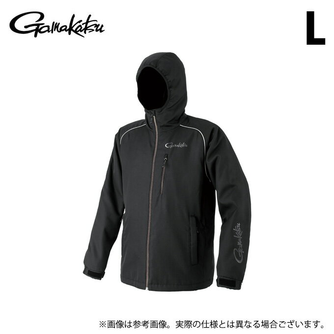 (c)【取り寄せ商品】 がまかつ GM3796 (ブラック×ブラック／L) コアサーモフーディ (フィッシングウェ..