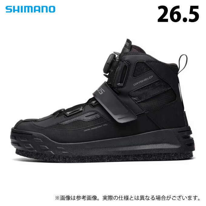 (c)【取り寄せ商品】 シマノ FS-160Y ブラック 26.5 ジオロックDS+シューズ カットラバーピンフェルト ..