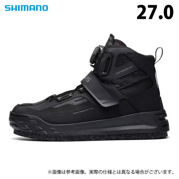 (c)【取り寄せ商品】 シマノ FS-160Y ブラック 27.0 ジオロックDS+シューズ カットラバーピンフェルト ..