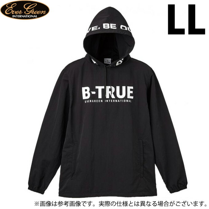 (c)【取り寄せ商品】 エバーグリーン B-TRUE パッカブルプルパーカー (ブラック/BK) (LLサイズ) (フィ..