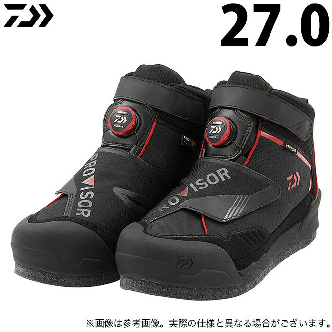 (c)【取り寄せ商品】 ダイワ PV-2651CD (27.0) (ブラック) プロバイザーシューズ (スパイクフェルトソール) (靴・ブーツ／2021年秋冬モデル)