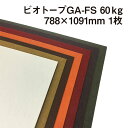 ビオトープGA-FS 60kg 788×1091mm 1枚|全18色 柔らかい風合 クラフトパルプ マット 深みのある色彩展開 スムース