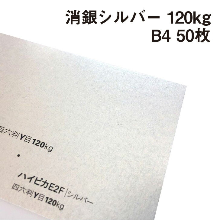 消銀 シルバーハイピカ 120kg B4 50枚|ハイピカ ピカピカ マット 紙 用紙