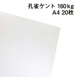 孔雀ケント 160kg A4 20枚|画用紙 ケント紙 画材