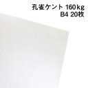 孔雀ケント 160kg B4 20枚|画用紙 ケント紙 画材