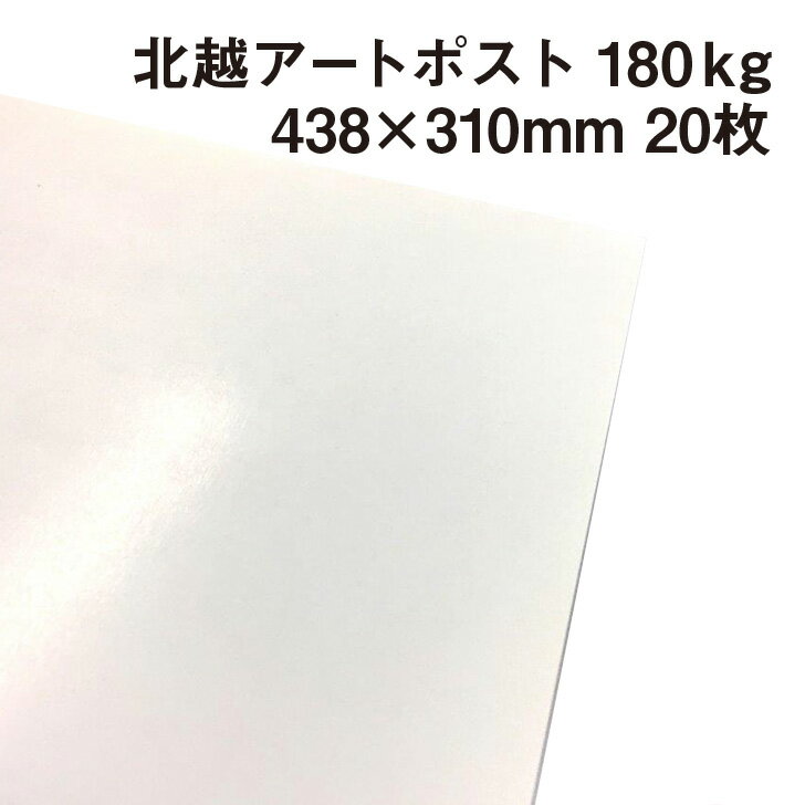 北越 特アートポスト 180kg 438×310mm 20枚|厚手の紙 カタログ 冊子 カード ポストカード 絵はがき 卓上POP パッケージ